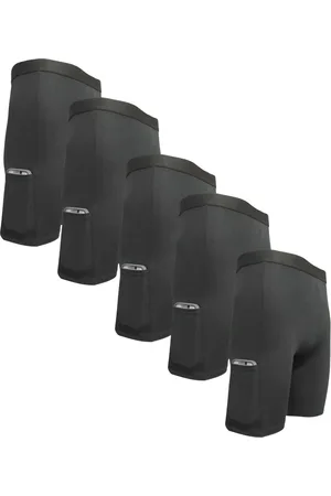 FRISTYLE Kit 5 Short Térmico Ciclista Com Bolso Segunda Pele Proteção UV Meia Coxa