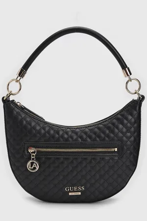 Guess Bolsa Tiracolo Matelassê Alça Dupla Preta