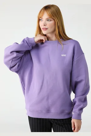 Vans Blusa de Moletom Flanelada Fechada Flying Crew Lilás