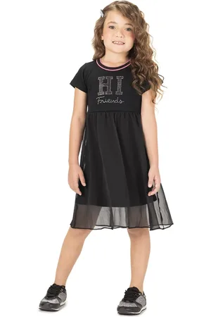 Marisol Infantil - Vestido Manga Curta Feminino