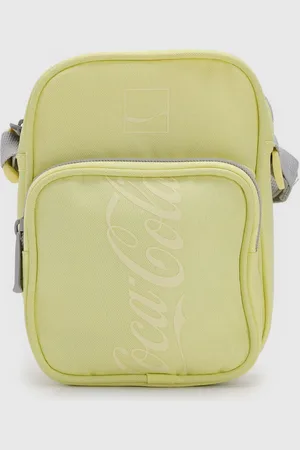 Coca-Cola Bolsa Transversal Alça Ajustável Amarela