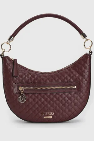 Guess Bolsa Tiracolo Alça Dupla Bordô