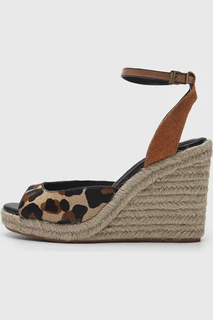 SANTA LOLLA Sandália Anabela Animal Print