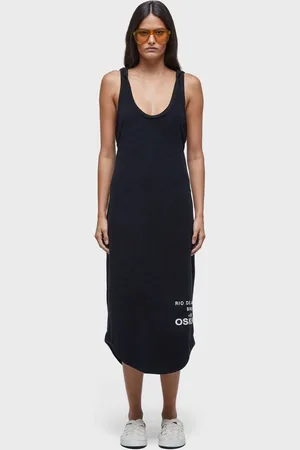 OSKLEN Vestido regata capuz atoalhado