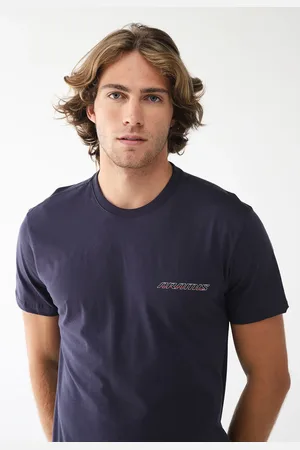 Aramis Camiseta Reta Logo Azul-Marinho