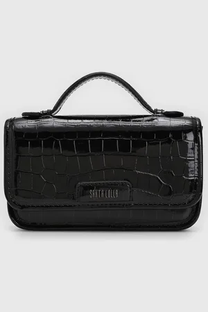 SANTA LOLLA Bolsa Tiracolo Alça Dupla Preta