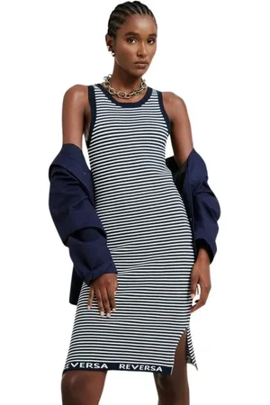 Reversa Vestido Tricot Naútico