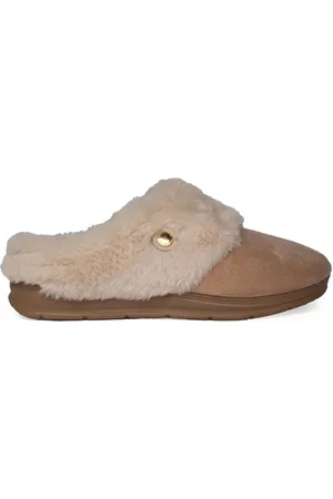 PEGADA Infantil - Pantufa Feminina Peluciada /Areia