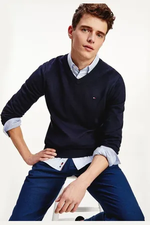 Tommy Hilfiger Suéter Clássico Gola V
