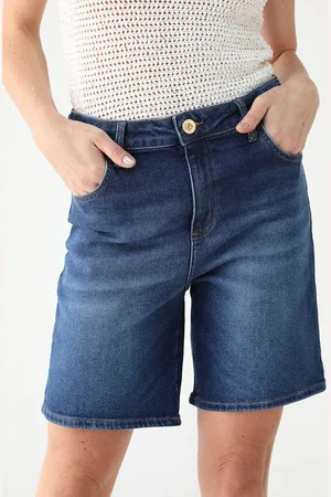 Forum Bermuda Jeans Reta Pocket
