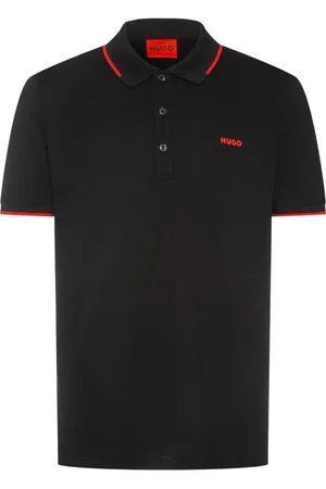HUGO BOSS Camisa Polo Slim Fit Em Algodão Stretch Com Logo Bordado