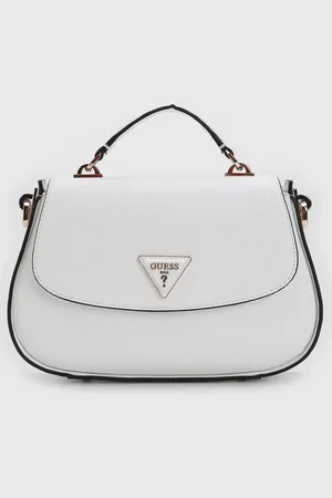 Guess Bolsa Tiracolo Alça Dupla Branca