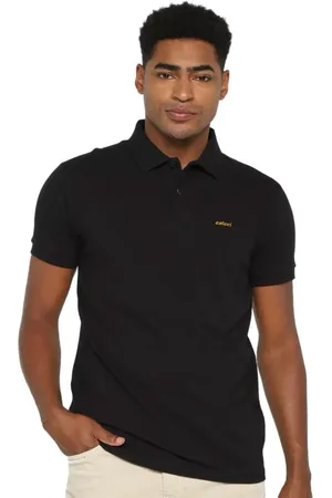 Colcci Polo Masculina Piquet Orange Logo Preta Incolor