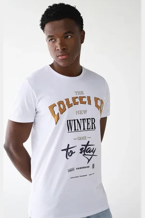 Colcci Camiseta Reta Estampada Branca