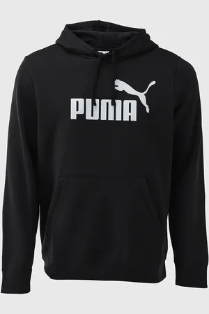 PUMA Blusa de Moletom Fechada Big Logo Com Capuz Preta