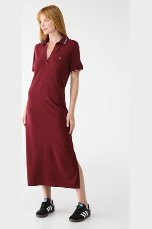 Forum Vestido Midi Piquet Logo