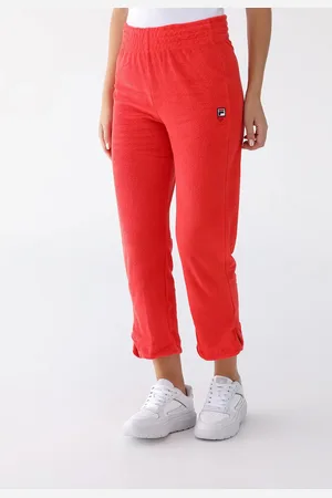 Fila Calça Reta Towel Dolce Vita Vermelha