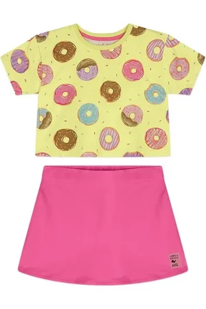 Marisol Infantil - Conjunto Curto Moletom Feminino