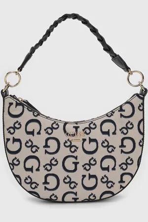 Guess Bolsa Tiracolo Alça Dupla Off-White