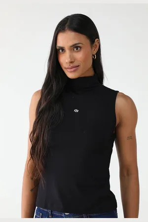 Colcci Blusa Ajustada Logo Preta
