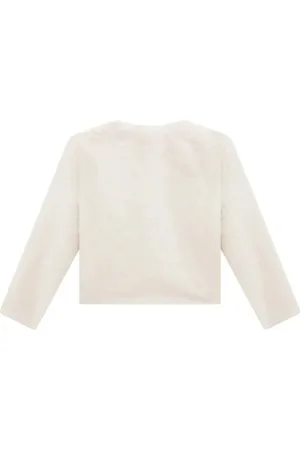 Kukiê Infantil - Casaco em Pelo Liso 79613 Off White
