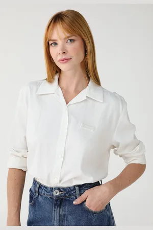 Colcci Camisa Reta Logo Off-White