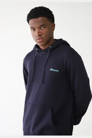 Mizuno Blusa de Moletom Flanelada Fechada Com Capuz Soft II Mzn Azul-Marinho