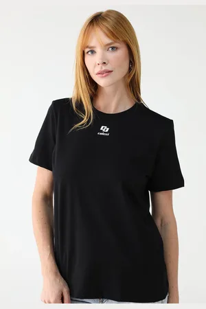 Colcci Camiseta Reta Logo Preta