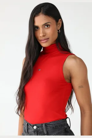 Colcci Blusa Ajustada Logo Vermelha