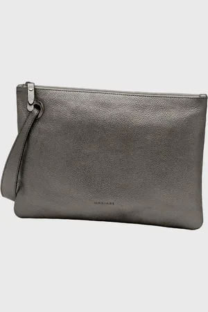 Mariart Bolsa Carteira Clutch Couro Azaleia Onix