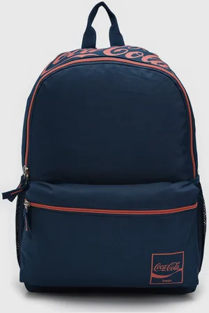 Coca-Cola Mochila Costas Logo Azul-Marinho