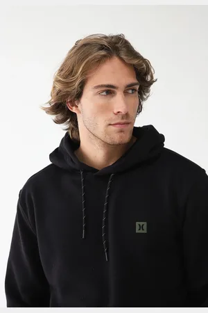 Hurley Blusa de Moletom Flanelada Fechada Com Capuz Mini Icon Preta