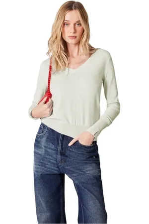 Reversa Blusa De Tricot Decote V