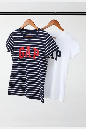 GAP Kit 2pçs Camiseta Reta Logo Azul-Marinho