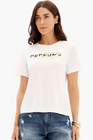 LANCA PERFUME Camiseta With Name In25 Off White Feminino