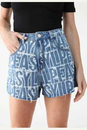 LANCA PERFUME Short Jeans Relaxed Monograma