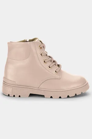 Calçados Bibi Infantil - Bota Bibi Urban Coturno Bege 28
