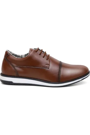Dhl Calçados Sapato Oxford Masculino Casual Clássico Marrom Original Touro Boots