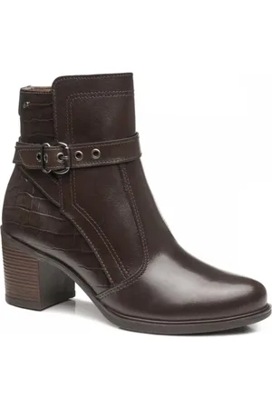 PEGADA Bota 280401-02 Salto Bloco Cano Curto Feminino