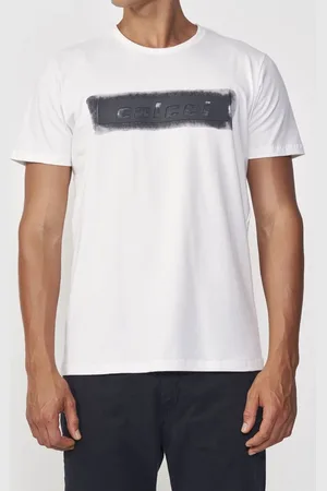 Colcci Camiseta Algodão Logo Box Spray Off Shell
