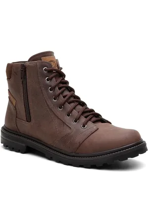 Venetto Bota Adventure VNT Masculina Nebraska em Couro Zíper Lateral