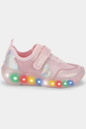 Calçados Bibi Infantil - Tênis de Luz Bibi Roller Celebration 3.0 Rosa 22
