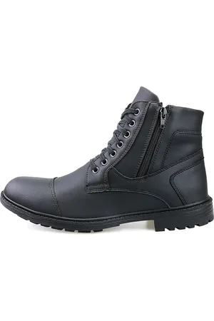 Dhl Calçados Bota Casual Cano Médio Com Zíper