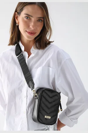 Maria Milão Bolsa Feminina Tiracolo Shoulder Bag Preta