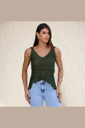 Revanche Blusa Regata Tricot Veranel Feminino Drusiliana