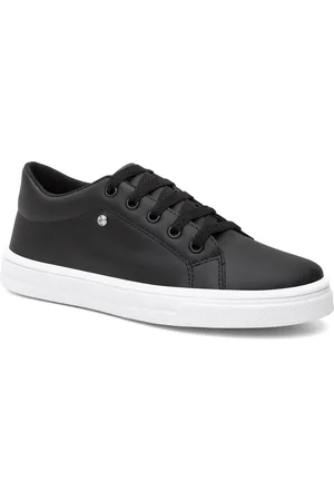 Dhl Calçados Tênis Casual Feminino Slip on Elástico Sapatênis Preto