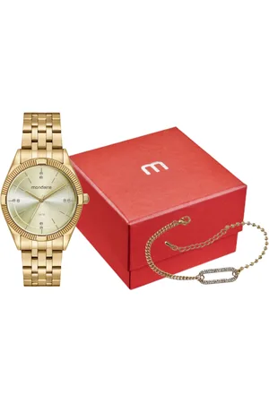 Mondaine Kit Relógio Feminino Com Pulseira de Corrente