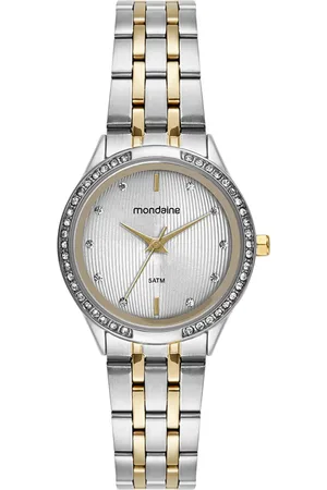 Mondaine Relógio Feminino Bicolor Mostrador Texturizado