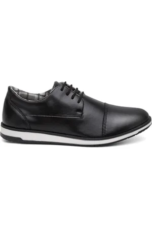 Dhl Calçados Sapato Oxford Derby Masculino com Cadarço Preto