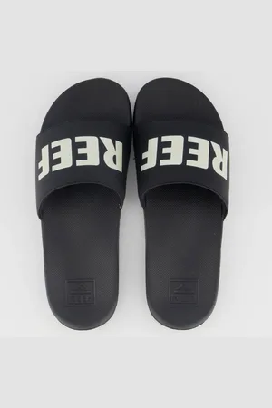 Reef Chinelo One Slide Preto e Off White